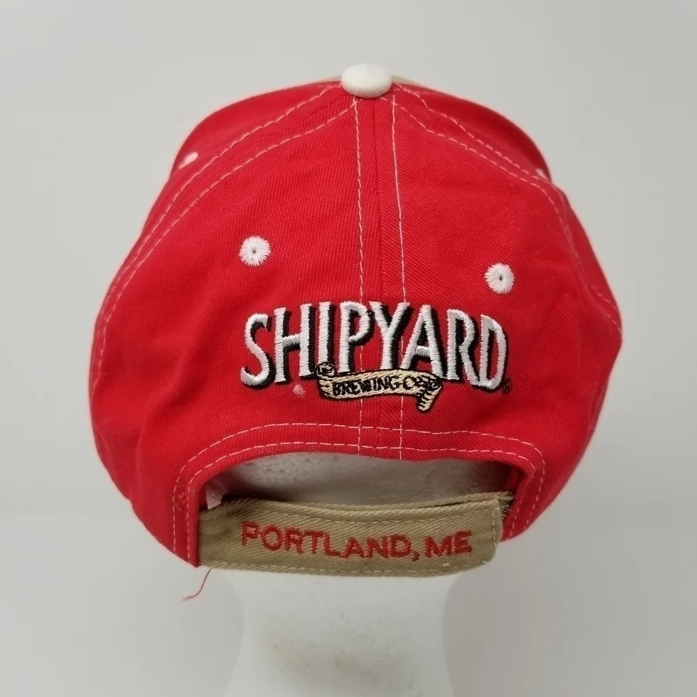 Shipyard Brewery Portland Maine Brewing Monkey Fist Stitched Hat Cap Embroidery